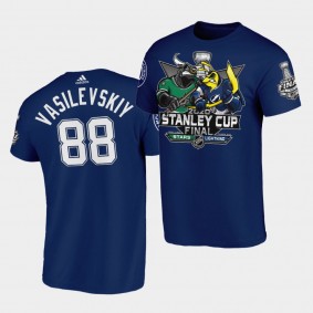 Andrei Vasilevskiy Tampa Bay Lightning 2020 Stanley Cup Final vs Stars Cartoon T-Shirt Royal