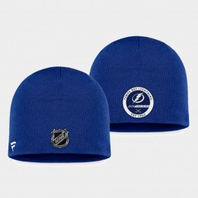 2022 Training Camp Tampa Bay Lightning Authentic Pro Blue Beanie Hat
