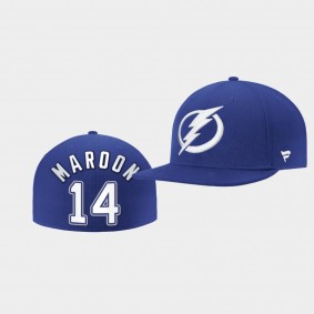 Patrick Maroon Tampa Bay Lightning Hat Core Primary Logo Blue Fitted Cap