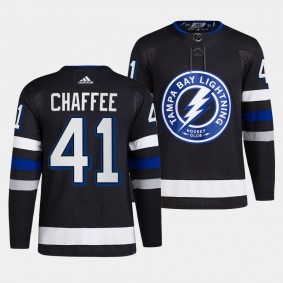 Tampa Bay Lightning 2023-24 Alternate Mitchell Chaffee #41 Black Jersey Primegreen Authentic