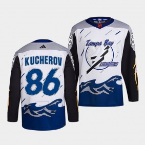 Reverse Retro 2.0 Nikita Kucherov Tampa Bay Lightning Authentic Primegreen #86 White Jersey 2022