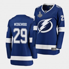 Tampa Bay Lightning Scott Wedgewood 2020 Stanley Cup Final Bound Home Player Blue Jersey